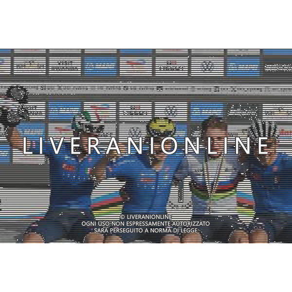 26-09-2025 World Championships U23; 2025, Italia; Finn, Lorenzo Mark; Borgo, Alessandro; Gualdi, Simone; Mattio, Pietro; Kigali; ©SIROTTI - AGENZIA ALDO LIVERANI SAS