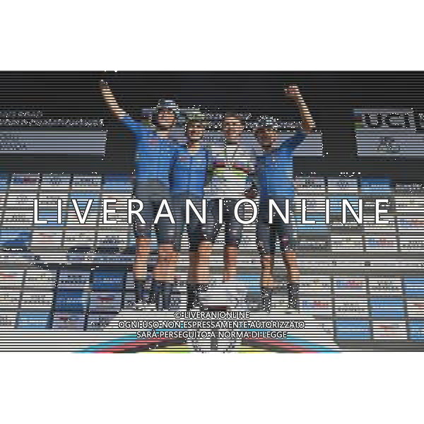 26-09-2025 World Championships U23; 2025, Italia; Finn, Lorenzo Mark; Borgo, Alessandro; Gualdi, Simone; Mattio, Pietro; Kigali; ©SIROTTI - AGENZIA ALDO LIVERANI SAS