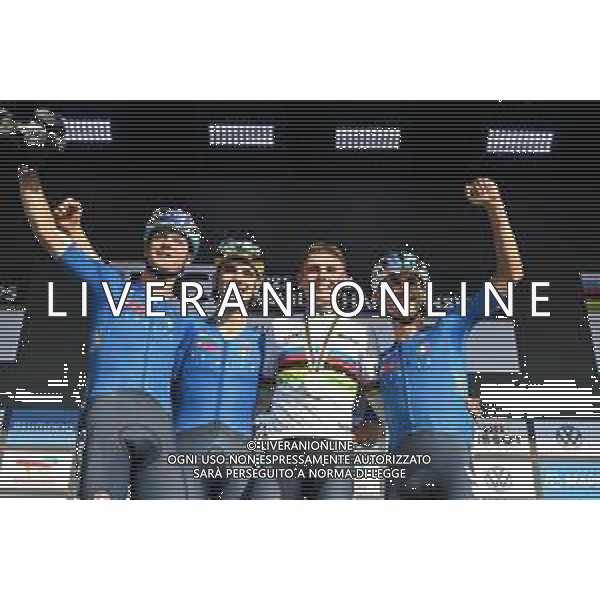 26-09-2025 World Championships U23; 2025, Italia; Finn, Lorenzo Mark; Borgo, Alessandro; Gualdi, Simone; Mattio, Pietro; Kigali; ©SIROTTI - AGENZIA ALDO LIVERANI SAS