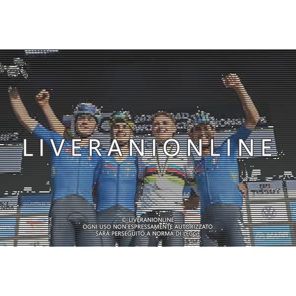 26-09-2025 World Championships U23; 2025, Italia; Finn, Lorenzo Mark; Borgo, Alessandro; Gualdi, Simone; Mattio, Pietro; Kigali; ©SIROTTI - AGENZIA ALDO LIVERANI SAS