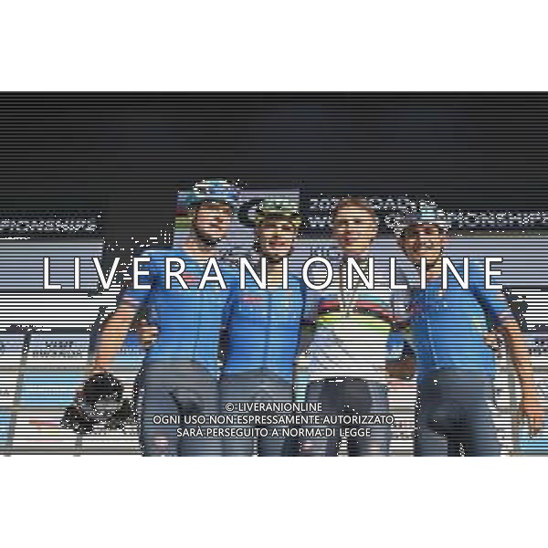 26-09-2025 World Championships U23; 2025, Italia; Finn, Lorenzo Mark; Borgo, Alessandro; Gualdi, Simone; Mattio, Pietro; Kigali; ©SIROTTI - AGENZIA ALDO LIVERANI SAS