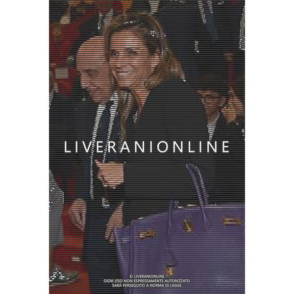TVRG Laurea Giuseppe Marotta nella foto Mariagrazia Moro Visconti compagna di Giuseppe Marotta Milano 26-09-2025 Giuseppe Marotta presidente Inter riceve la laurea Honoris Causa dall\'Università Milano Bicocca foto Roberto Garavaglia/Agenzia Aldo Liverani sas