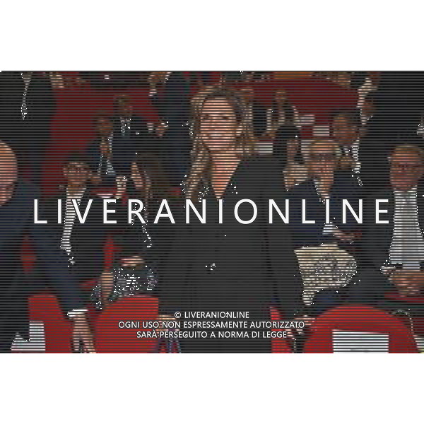 TVRG Laurea Giuseppe Marotta nella foto Mariagrazia Moro Visconti compagna di Giuseppe Marotta Milano 26-09-2025 Giuseppe Marotta presidente Inter riceve la laurea Honoris Causa dall\'Università Milano Bicocca foto Roberto Garavaglia/Agenzia Aldo Liverani sas