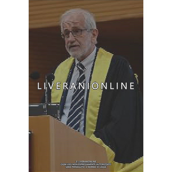 TVRG Laurea Giuseppe Marotta nella foto Flavio Gnecchi Milano 26-09-2025 Giuseppe Marotta presidente Inter riceve la laurea Honoris Causa dall\'Università Milano Bicocca foto Roberto Garavaglia/Agenzia Aldo Liverani sas