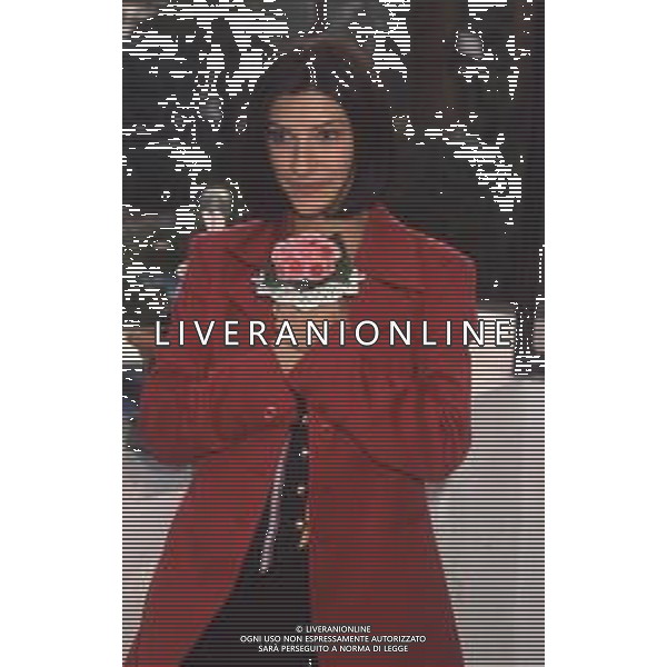 DIAP-RETROSPETTIVA LAURA PAUSINI CANTANTE NELLA FOTO LAURA PAUSINI A SANREMO NELL\'ANNO 1994 AG ALDO LIVERANI SAS