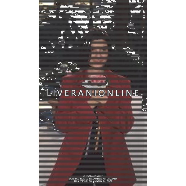 DIAP-RETROSPETTIVA LAURA PAUSINI CANTANTE NELLA FOTO LAURA PAUSINI A SANREMO NELL\'ANNO 1994 AG ALDO LIVERANI SAS