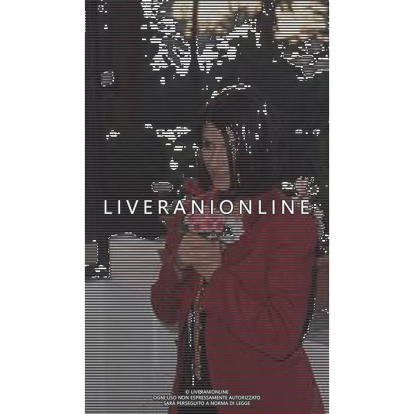 DIAP-RETROSPETTIVA LAURA PAUSINI CANTANTE NELLA FOTO LAURA PAUSINI A SANREMO NELL\'ANNO 1994 AG ALDO LIVERANI SAS