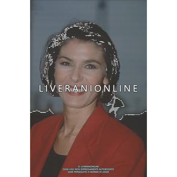 DIAP-RETROSPETTIVA BIANCA BERLINGUER GIORNALISTA NELLA FOTO BIANCA BERLINGUER NELL\'ANNO 1995 AG ALDO LIVERANI SAS