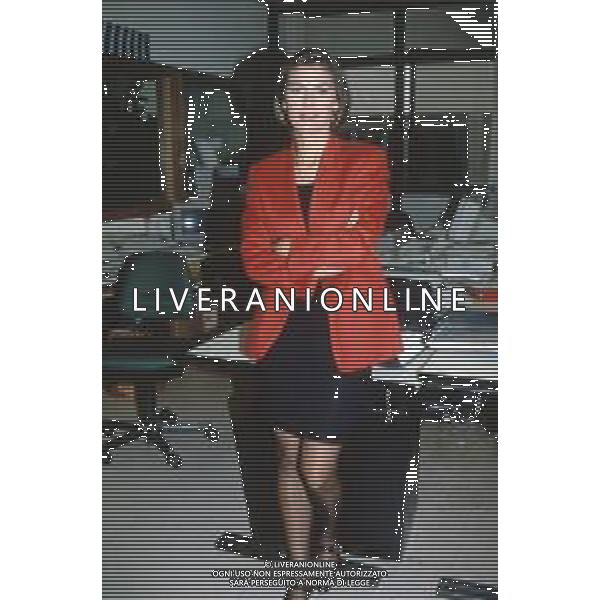 DIAP-RETROSPETTIVA BIANCA BERLINGUER GIORNALISTA NELLA FOTO BIANCA BERLINGUER NELL\'ANNO 1995 AG ALDO LIVERANI SAS