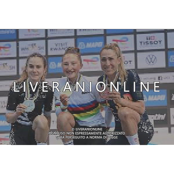 27-09-2025 World Championships Elite Women; 2025, Canada; 2025, New Zealand; 2025, Spain; Vallieres Mill, Magdeline; Fisher Black, Niamh; Garcia, Mavi; Kigali; foto stefano sirotti-ag aldo liverani sas