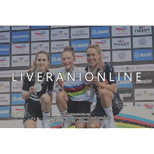 27-09-2025 World Championships Elite Women; 2025, Canada; 2025, New Zealand; 2025, Spain; Vallieres Mill, Magdeline; Fisher Black, Niamh; Garcia, Mavi; Kigali; foto stefano sirotti-ag aldo liverani sas