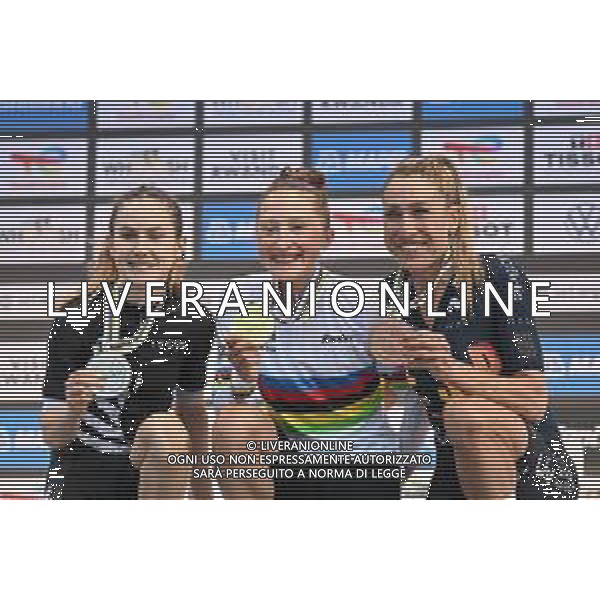 27-09-2025 World Championships Elite Women; 2025, Canada; 2025, New Zealand; 2025, Spain; Vallieres Mill, Magdeline; Fisher Black, Niamh; Garcia, Mavi; Kigali; foto stefano sirotti-ag aldo liverani sas