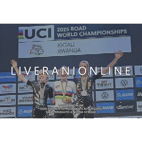 27-09-2025 World Championships Elite Women; 2025, Canada; 2025, New Zealand; 2025, Spain; Vallieres Mill, Magdeline; Fisher Black, Niamh; Garcia, Mavi; Kigali; foto stefano sirotti-ag aldo liverani sas
