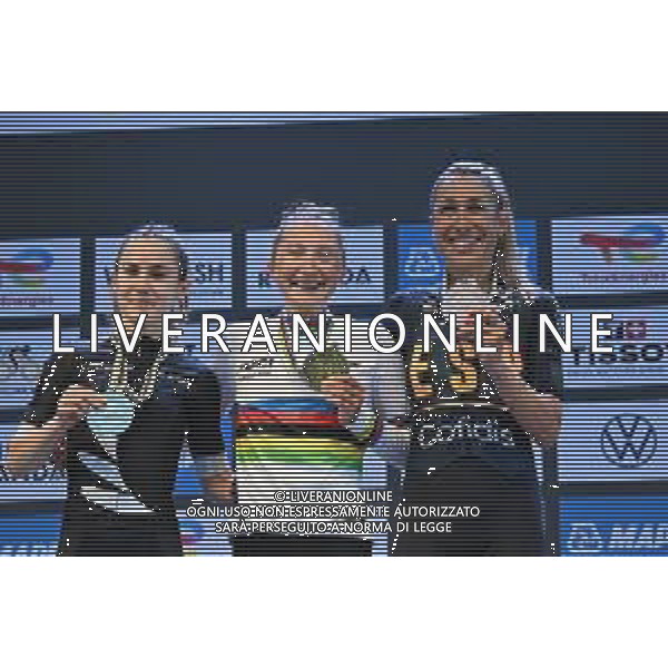 27-09-2025 World Championships Elite Women; 2025, Canada; 2025, New Zealand; 2025, Spain; Vallieres Mill, Magdeline; Fisher Black, Niamh; Garcia, Mavi; Kigali; foto stefano sirotti-ag aldo liverani sas