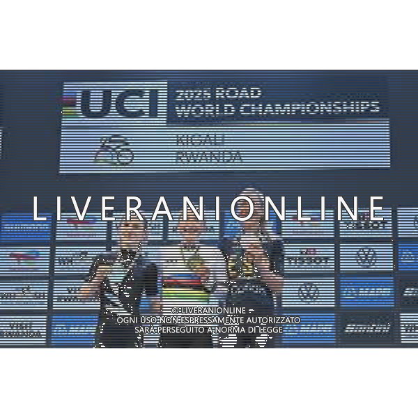 27-09-2025 World Championships Elite Women; 2025, Canada; 2025, New Zealand; 2025, Spain; Vallieres Mill, Magdeline; Fisher Black, Niamh; Garcia, Mavi; Kigali; foto stefano sirotti-ag aldo liverani sas