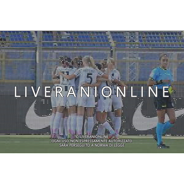 27 09 2025 - Castellammare di Stabia. Stadio Romeo Menti. Finale Serie A Women\'s Cup. Juventus-Roma Nella foto esultanza di Amalie Vangsgaard dopo il gol dell\'1-0 Foto Giuseppe Cuozzo/Agenzia Liverani