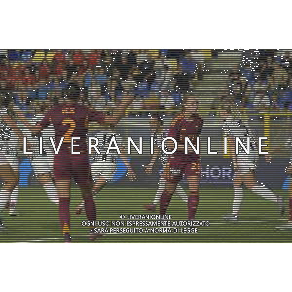 27 09 2025 - Castellammare di Stabia. Stadio Romeo Menti. Finale Serie A Women\'s Cup. Juventus-Roma Nella foto esultanza di Amelie Vangsgaard dopo gol 3-2 Foto Giuseppe Cuozzo/Agenzia Liverani