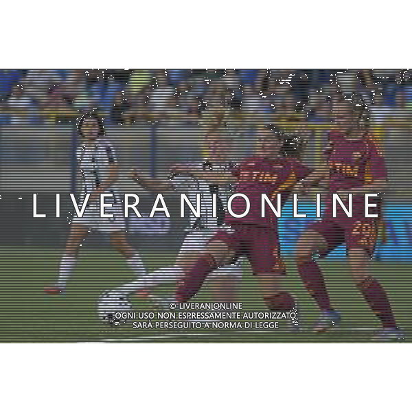 27 09 2025 - Castellammare di Stabia. Stadio Romeo Menti. Finale Serie A Women\'s Cup. Juventus-Roma Nella foto Amalie Vangsgaard, Winonah Heatley Foto Giuseppe Cuozzo/Agenzia Liverani