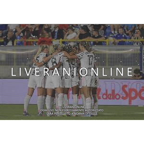 27 09 2025 - Castellammare di Stabia. Stadio Romeo Menti. Finale Serie A Women\'s Cup. Juventus-Roma Nella foto esultanza di Amelie Vangsgaard dopo gol 3-2 Foto Giuseppe Cuozzo/Agenzia Liverani