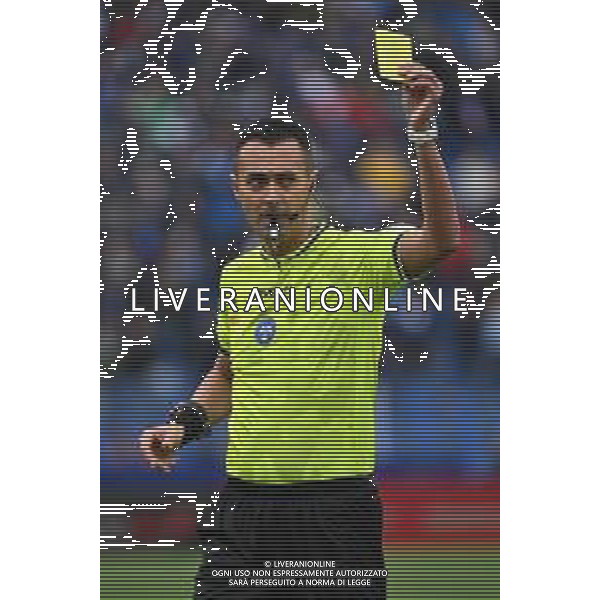 TVRG Como vs Cremonese nella foto l\'arbitro Marco Di Bello di Brindisi Como 27-09-2025 Stadio Giuseppe Sinigaglia Como vs Cremonese Campionato Serie A Enilive - 5a giornata foto Roberto Garavaglia/Agenzia Aldo Liverani sas