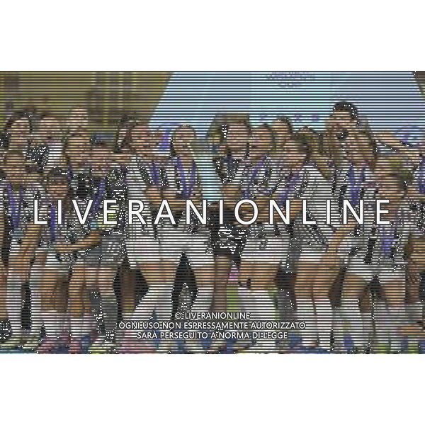 27 09 2025 - Castellammare di Stabia. Stadio Romeo Menti. Finale Serie A Women\'s Cup. Juventus-Roma Nella foto premiazione primo posto Juventus Foto Giuseppe Cuozzo/Agenzia Liverani