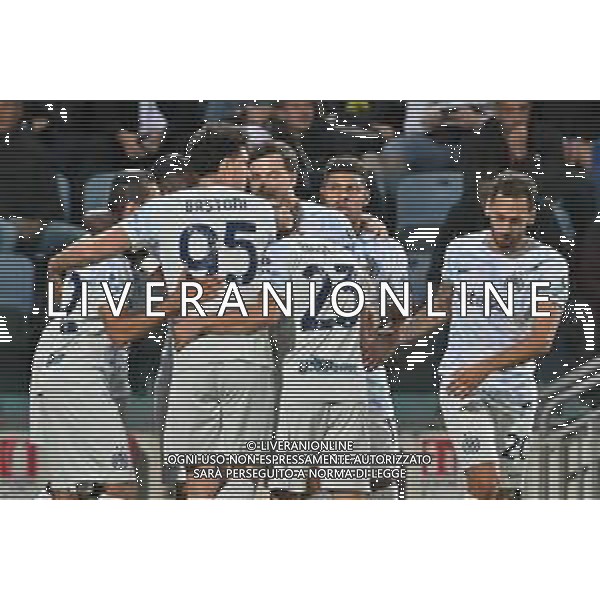 27-9-2025. Cagliari calcio-Inter F.C. 5¬∞ giornta serie A 2025/2026, campionato calcio Italia, stadio Unipol Domus Cagliari. Foto Salvatore Moi/Agenzia Aldo Liverani s.as. Nella foto: Gol Inter in trasferta allo stadio Unipol Domus contro Cagliari. Segna: Lautaro Mart√≠nez Inter