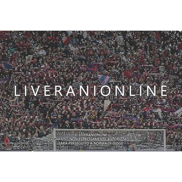 27-9-2025. Cagliari calcio-Inter F.C. 5° giornta serie A 2025/2026, campionato calcio Italia, stadio Unipol Domus Cagliari. Foto Salvatore Moi/Agenzia Aldo Liverani s.as. Nella foto: Sconvolts, tifosi Cagliari nella curva nord dello stadio Unipol Domus di Cagliari