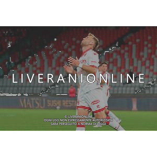 TVEM September 27, 2025 Bari, Italy - SSC Bari vs UC Sampdoria - Italian Soccer Serie B 2025/2026 - San Nicola Stadium. In the pic: Christian Gytkjaer of SSC Bari disappointment foto emmanuele mastrodonato-ag aldo liverani sas