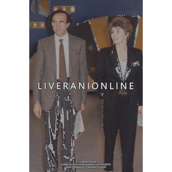 DIAP-RETROSPETTIVA ELEONORA BRIGLIADORI PRESENTATRICE TELEVISIVA NELLA FOTO ELEONORA BRIGLIADORI NELL\'ANNO 1985 CON PIPPO BAUDO AG ALDO LIVERANI SAS
