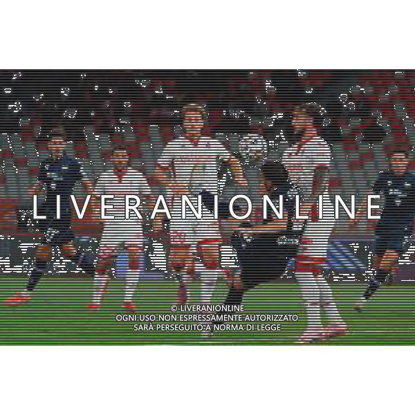 TVEM September 27, 2025 Bari, Italy - SSC Bari vs UC Sampdoria - Italian Soccer Serie B 2025/2026 - San Nicola Stadium. In the pic: Alessandro Riccio of UC Sampdoria in action against Gaetano Castrovilli of SSC Bari foto emmanuele mastrodonato-ag aldo liverani sas