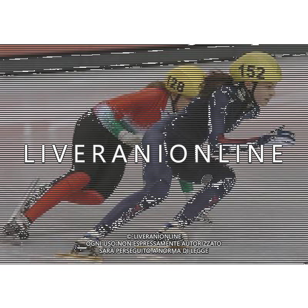 TORINO 22/02/2006 XX OLIMPIADI INVERNALI SHORT TRACK 100O M FEMMINILI NELLA FOTO DERRICK KIMBERLY PH GIGI ARCAINI/AG.ALDO LIVERANI