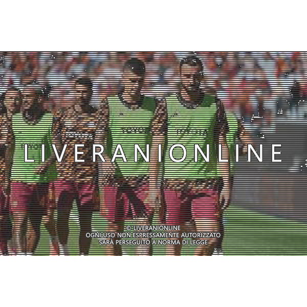 TVPG AS Roma vs Hellas Verona Fc nella foto warm up - riscaldamento Roma 28-09-2025 Stadio Olimpico, Roma (ITA) - Serie A Enilive 2025/26 Quinta Giornata ©TVPG Pasquale Golia - AGENZIA ALDO LIVERANI SAS