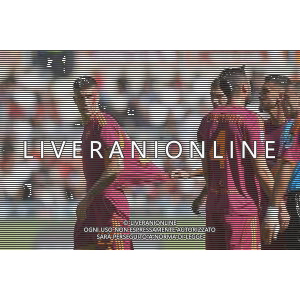Roma vs Hellas Verona Campionato Serie A Enilive - 5 Giornata Stadio Olimpico - Roma 28-09-2025 nella foto Mancini col volto coperto di sangue Foto Federico Gaetano - ag Aldo liverani ©Federico Gaetano - AGENZIA ALDO LIVERANI SAS