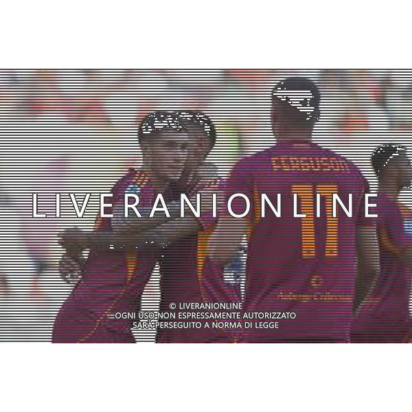 Roma vs Hellas Verona Campionato Serie A Enilive - 5 Giornata Stadio Olimpico - Roma 28-09-2025 nella foto Esultanza Soulè Foto Federico Gaetano - ag Aldo liverani