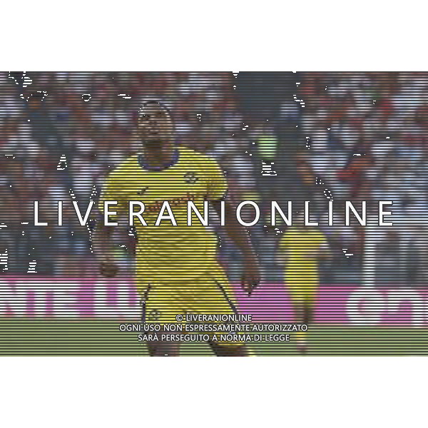 Amin Sarr of Hellas Verona FC expresses disappointment during AS Roma vs Hellas Verona FC, 5° Serie A Enilive 2025-26 game at Olimpic stadium in Roma (RM), Italy, on September 28, 2025. (Photo by Davide Casentini) - AGENZIA ALDO LIVERANI SAS