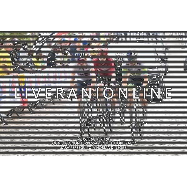 28-09-2025 World Championships Elite; 2025, Q36.5; 2025, Red Bull - Bora Hansgrohe; 2025, Lidl - Trek; Pidcock, Thomas; Hindley, Jai; Skjelmose Jensen, Mattias; Kigali; foto stefano sirotti-ag aldo liverani sas