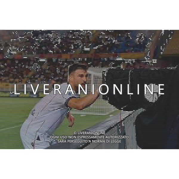 TVEM September 28, 2025 Lecce, Italy - US Lecce vs Bologna FC - Italian soccer serie A 2025/26 - Via Del Mare Stadium. In the pic: Riccardo Orsolini of Bologna FC celebrates after scoring a goal ©TVEM Mastrodonato Emmanuele - AGENZIA ALDO LIVERANI SAS