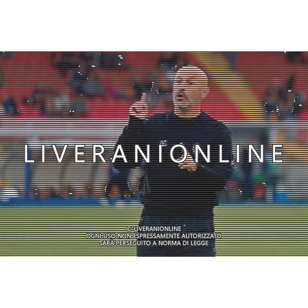 TVEM September 28, 2025 Lecce, Italy - US Lecce vs Bologna FC - Italian soccer serie A 2025/26 - Via Del Mare Stadium. In the pic: coach Vincenzo Italiano of Bologna FC ©TVEM Mastrodonato Emmanuele - AGENZIA ALDO LIVERANI SAS