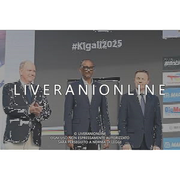 28-09-2025 World Championships Elite; Principe, Alberto Di Monaco; Kagame Paul; Lappartient, David; Kigali; ©SIROTTI - AGENZIA ALDO LIVERANI SAS