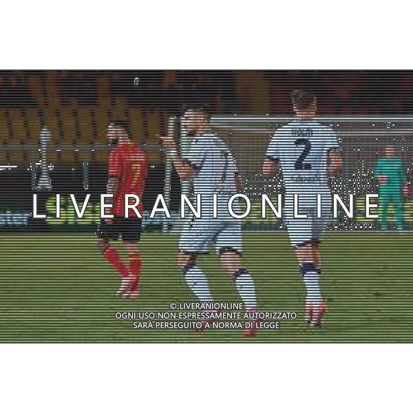 TVEM September 28, 2025 Lecce, Italy - US Lecce vs Bologna FC - Italian soccer serie A 2025/26 - Via Del Mare Stadium. In the pic: Riccardo Orsolini of Bologna FC celebrates after scoring a goal ©TVEM Emmanuele Mastrodonato - AGENZIA ALDO LIVERANI SAS