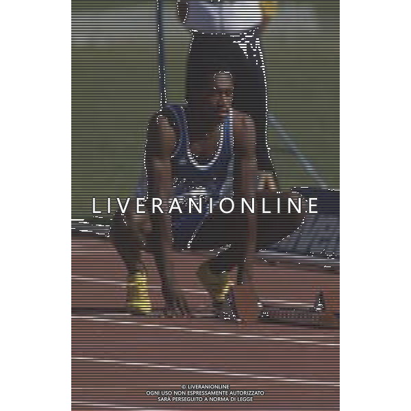 DIAP-RETROSPETTIVA HARRY LEE REYNOLDS ATLETA NELLA FOTO HARRY LEE REYNOLDS AI MONDIALI DI ATLETICA A ROMA NELL\'ANNO 1987 AG ALDO LIVERANI SAS