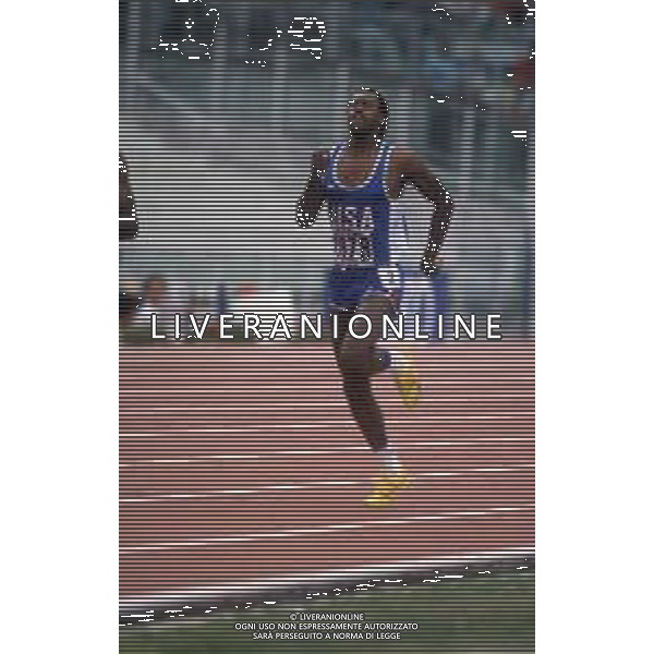 DIAP-RETROSPETTIVA HARRY LEE REYNOLDS ATLETA NELLA FOTO HARRY LEE REYNOLDS AI MONDIALI DI ATLETICA A ROMA NELL\'ANNO 1987 AG ALDO LIVERANI SAS