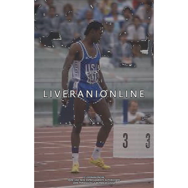 DIAP-RETROSPETTIVA HARRY LEE REYNOLDS ATLETA NELLA FOTO HARRY LEE REYNOLDS AI MONDIALI DI ATLETICA A ROMA NELL\'ANNO 1987 AG ALDO LIVERANI SAS