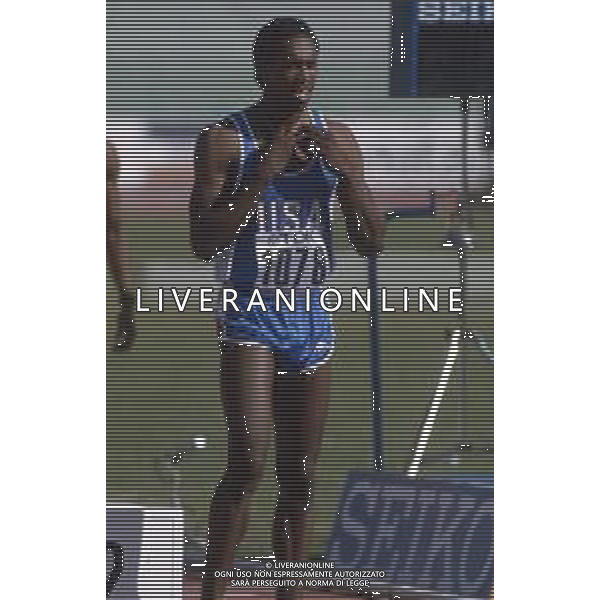 DIAP-RETROSPETTIVA HARRY LEE REYNOLDS ATLETA NELLA FOTO HARRY LEE REYNOLDS AI MONDIALI DI ATLETICA A ROMA NELL\'ANNO 1987 AG ALDO LIVERANI SAS
