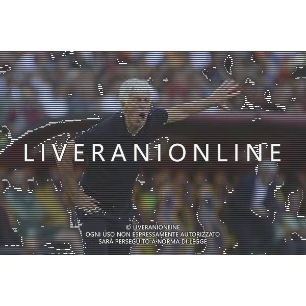 Gian Piero Gasperini Head Coach of AS Roma gestures during AS Roma vs Hellas Verona FC, 5° Serie A Enilive 2025-26 game at Olimpic stadium in Roma (RM), Italy, on September 28, 2025. (Photo by Davide Casentini) AG ALDO LIVERANI SAS