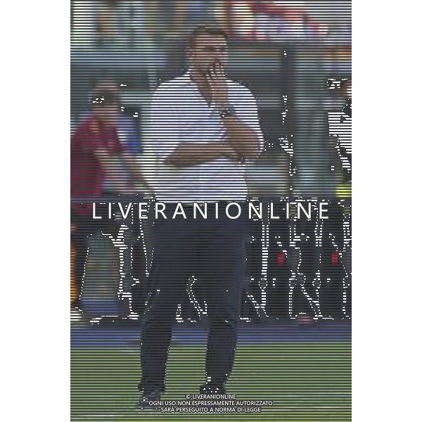 Paolo Zanetti Head Coach of Hellas Verona FC gestures during AS Roma vs Hellas Verona FC, 5° Serie A Enilive 2025-26 game at Olimpic stadium in Roma (RM), Italy, on September 28, 2025. (Photo by Davide Casentini) AG ALDO LIVERANI SAS