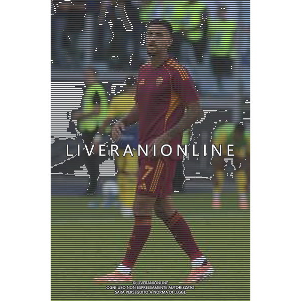 Lorenzo Pellegrini of AS Roma looks during AS Roma vs Hellas Verona FC, 5° Serie A Enilive 2025-26 game at Olimpic stadium in Roma (RM), Italy, on September 28, 2025. (Photo by Davide Casentini) AG ALDO LIVERANI SAS