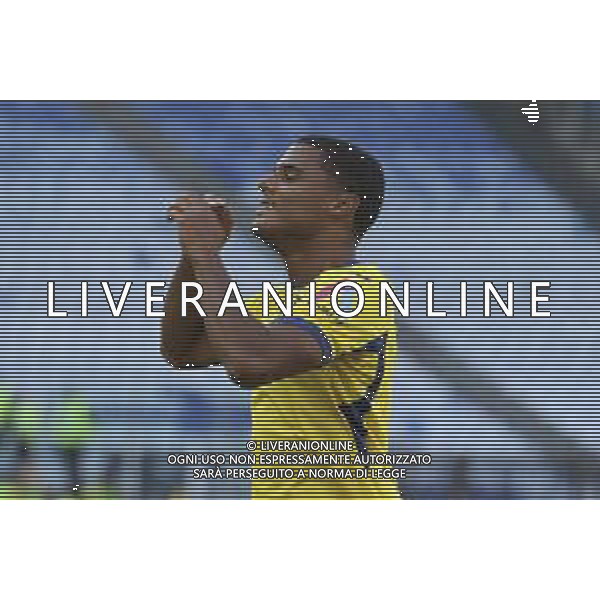 Amin Sarr of Hellas Verona FC expresses disappointment during AS Roma vs Hellas Verona FC, 5° Serie A Enilive 2025-26 game at Olimpic stadium in Roma (RM), Italy, on September 28, 2025. (Photo by Davide Casentini) AG ALDO LIVERANI SAS
