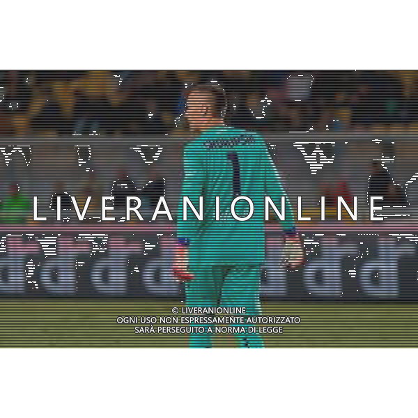 TVEM September 28, 2025 Lecce, Italy - US Lecce vs Bologna FC - Italian soccer serie A 2025/26 - Via Del Mare Stadium. In the pic: Lukasz Skorupski of Bologna FC