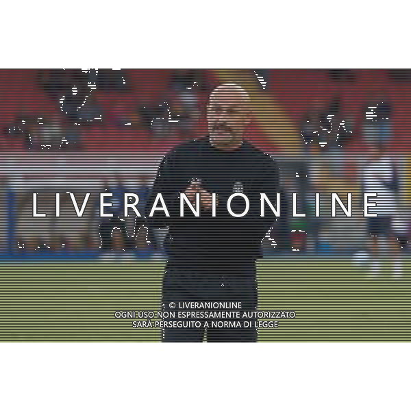 TVEM September 28, 2025 Lecce, Italy - US Lecce vs Bologna FC - Italian soccer serie A 2025/26 - Via Del Mare Stadium. In the pic: coach Vincenzo Italiano of Bologna FC FOTO EMMANUELE MASTRODONATO-AG ALDO LIVERANI SAS